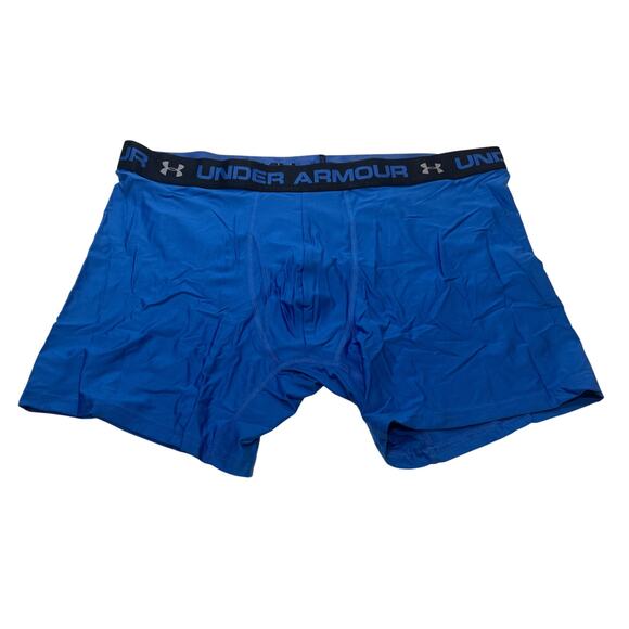 M2-70 UNDERARMOUR NWT Men's HeatGear BoxerJock Underwear 6" Inseam Blue 2XL - Picture 2 of 11